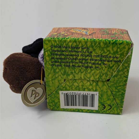 1998 Pound Puppies Plush 10/12 Mary Meyer Doghouse Puppy Dog Collectible Box - Picture 6 of 10